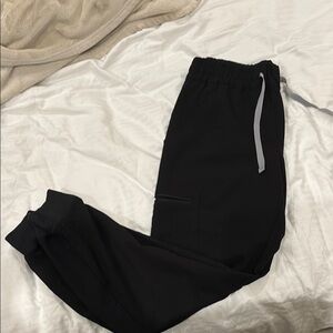 Figs Black Black Uman Relaxed - Jogger Scrub Pants